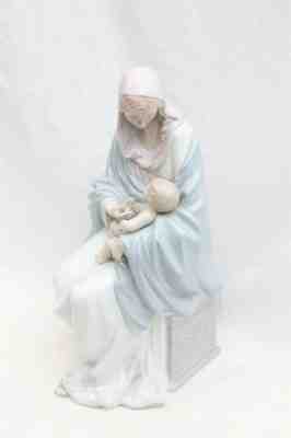 RARE Lladro 01006834 Mary And Baby Jesus 13"x7" Porcelain Statue Figurine w/ Box