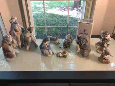 Lladro Nativity 10 Pieces w/Original Boxes - Mint/Brand New Condition