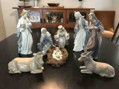 Lladro Nao by Lladro Nativity Set Figurines -Porcelain Christmas Set, Beautiful