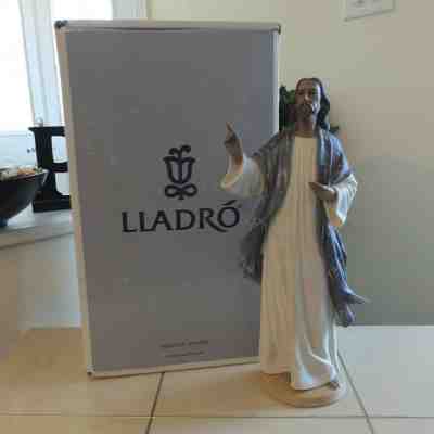 LLADRO JESUS THE HOLY TEACHER # 12291 STUNNING GRES FINISH MINT w/BOX FAST SHIP!