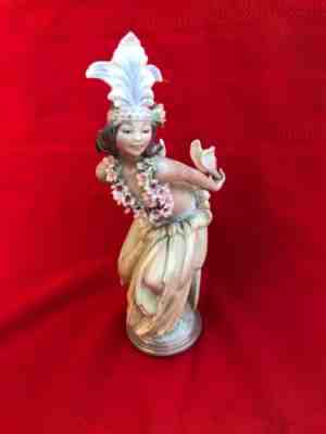 Lladro Spain Malia Polynesian Hawaiian store Hula Dancer Figure 1531 Retired 1989 RARE