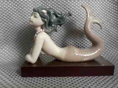 Lladro Porcelain 1414 Mermaid Fantasy MINT retired orig box base certificate