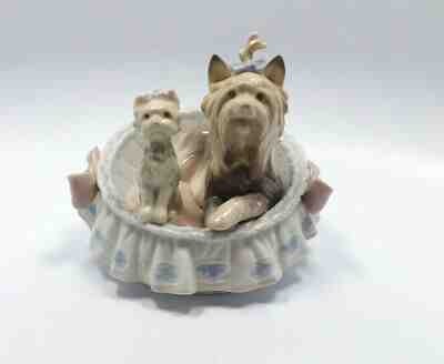 Lladro Figurine #6469 Yorkies Our Cozy Home, with box