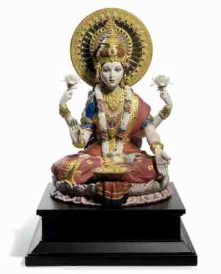 Lladro #1966 Goddess Lakshmi - Brand New In Box - Spirit of India Collection