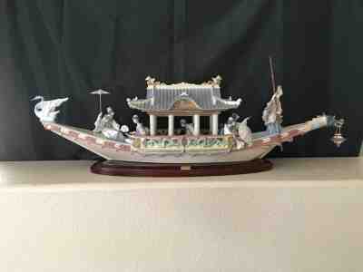 Rare Lladro Kitakami Porcelain 1605 Cruise Boat Limited Edition Mint 42