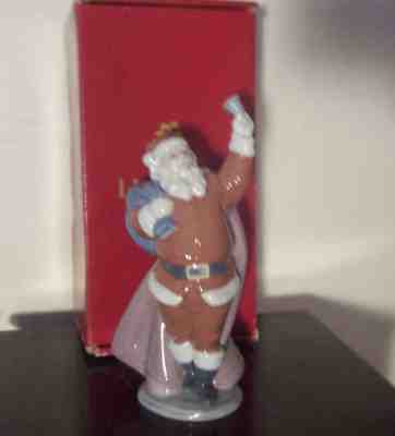 Retired LLADRO Spain Jolly Santa Claus 6500 Christmas Porcelain Figurine Mint BX