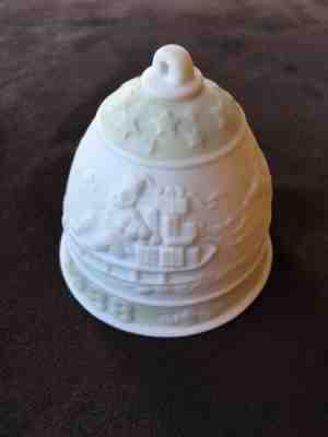 Lladro Annual Dated Christmas Bell Ornament 1988 Santa & Sleigh
