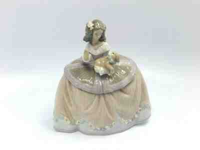 Lladro Figurine #5410 Pilar, Girl with Puppy Dog, with box, 6