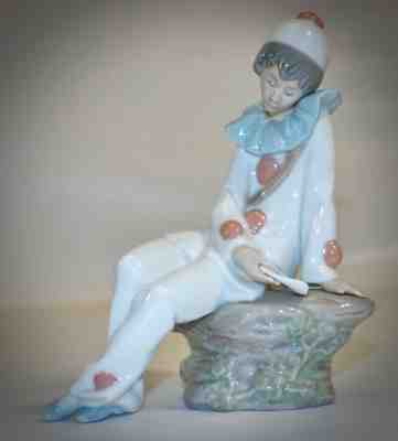 1987 Nao by Lladro Love Letter Pierrot Harlequin French Clown Figurine