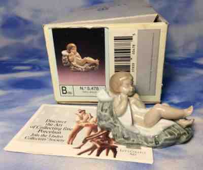 Vintage Lladro "Baby Jesus" Glazed Porcelain Nativity Figurine #5478 w/ BOX EUC
