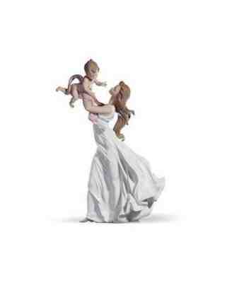 MY LITTLE SWEETIE MOTHER AND CHILD BY LLADRO PORCELAIN USED , 01006858