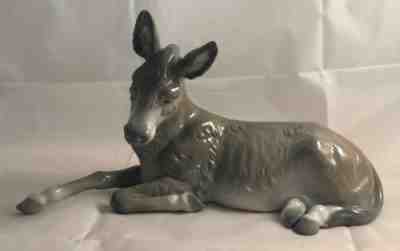 Large Lladro Porcelain Donkey #1389 Nativity Figurine 11.25