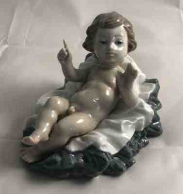 Lladro Porcelain Baby Jesus #1388 Nativity Figurine