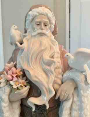 Lladro Retired Santa Claus Father Christmas Spirit Of Nature #1890 FREE Shipping