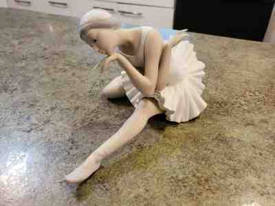 Vintage LLADRO Spain Seated Ballerina Death of the Swan #4855