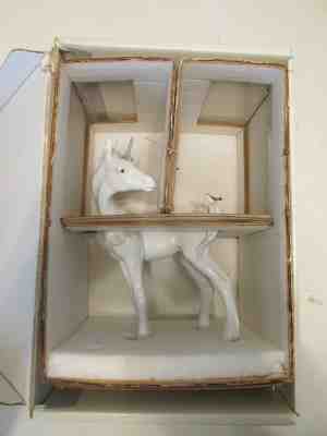 Vintage LLADRO 5993 Unicorn & Friend Bird Mint In Box Porcelain Figurine Spain