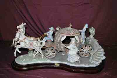 LLadro 1493 Cinderella Coach at the Stroke of Twelve LTD ED Retired>DISNEY