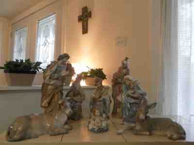 LLADRO NATIVITY 1386 - 1425  8 PIECE SET OLD RARE MINT CONDITION FAST SHIPPING!!