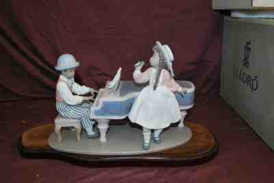 Lladro Figurine 5930 Jazz Duo, Mint, Retired, Band, Girl, Boy, Piano (B)