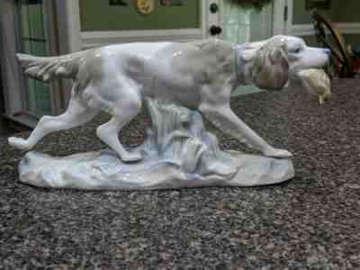 Lladro Hunting Dog with Quail #308.13A RARE