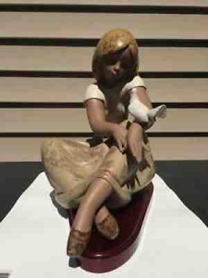 LladroÂ® Watching The Dove Porcelain Figurine Hand Made 1982