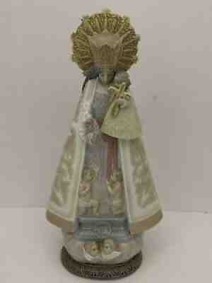 Lladro By NAO Our Lady Of The Forsaken 1985 Religious Porcelain Made in Spain