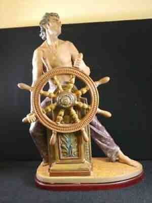 Lladro Retired Stormy Sea Sailor Figurine Rare Piloto De Altura #3554