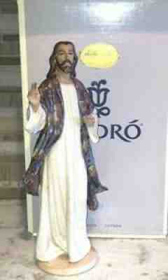 LLADRO 12291 'THE HOLY TEACHER' JESUS Retired Gres Figurine Mint in Box!