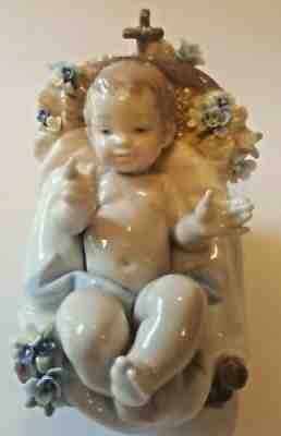 Lladro Nativity 8347 Baby Jesus Glazed Porcelain MINT Upgrade 5400 Series HTF