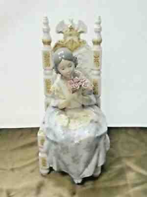 LLADRO Figurine Appreciation #1396 Spanish Girl On Chair Spain 1982 Daisa