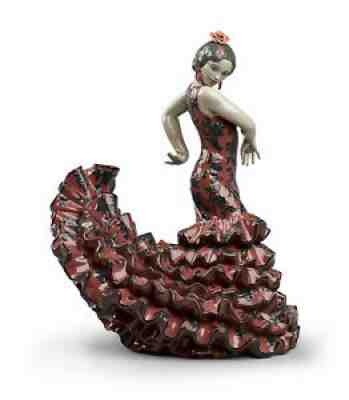 LLADRO FLAMENCO FLAIR WOMAN (RED) #8765 BRAND NEW IN BOX HUGE DANCER SAVE$$ F/SH