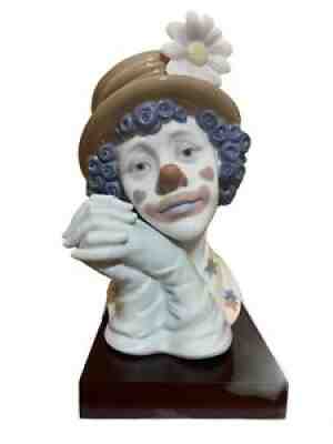 MINT Lladro Nao figurine clown circus carnival Spain 5542 Melancholy Head Bust