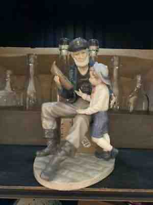 Lladro 5207 Sea Captain and Sailor Boy â??A Tall Yarnâ?- Mint Retired Lladro w/box