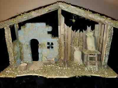 Lladro Nativity Stable Creche W/Original Box