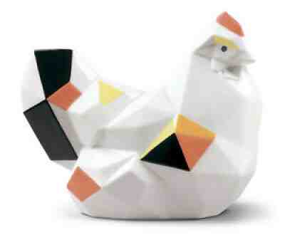 NEW LLADRO #9267 HEN BRAND NEW IN BOX CHICKEN CUTE COLORFUL SAVE$ FREE SHIPPING