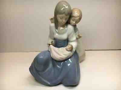 lladro mother holding baby