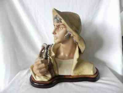 Lladro FISHERMAN Head Bust Porcelain Figurine #2108 B