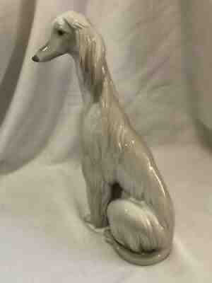 LLADRO Spain Afghan Hound dog Retired! No Box!