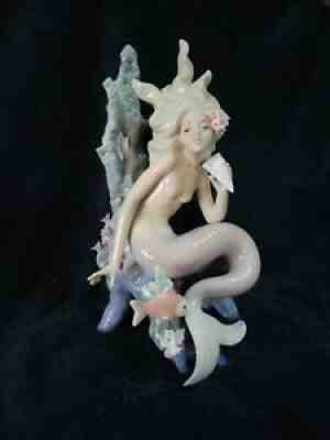 lladro figurines collectibles #5785 Ocean Beauty Mermaid