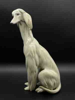 LLADRO Spain #1069 Afghan Hound Dog - Retired - Mint Condition - No Box