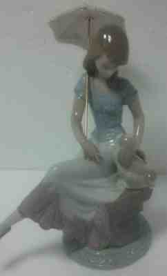 1990 Lladro #7612 PICTURE PERFECT w/DOG retired 9