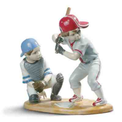 LLADRO BASEBALL PLAYERS #8797 BRAND NEW IN BOX SPORTS BATTER CATCHER SAVE$$ F/SH