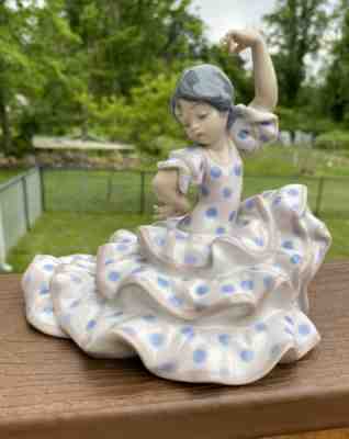 Lladro Figurine Spanish Dancer Girl FLAMENCO Dancer #5390 Gloss Excellent Cond