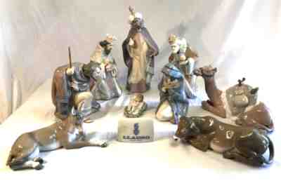 LLADRO LARGE NATIVITY SET 5400 Series (Complete Set of 9 Figures)