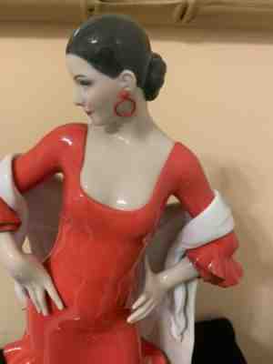 LLADRO SPANISH FLAMENCO SOUL PORCELAIN WOMAN DANCER FIGURINE # 9470