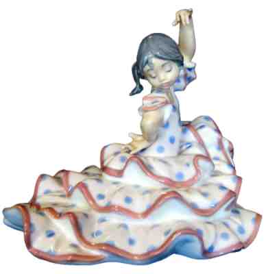 LLADRO SPANISH DANCER FIGURINE #5390 BRAND NIB GIRL RARE FLAMENCO SAVE$$ F/SH