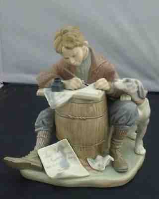 Lladro 1406 Love Letters--Norman Rockwell Collection --Limited Edition **Rare