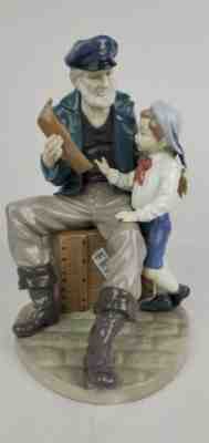 Lladro A Tall Yarn 5207 Sea Captain and Sailor Boy Retired w/Box Mint Excellent