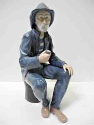 retired lladro nao figurines Fisherman