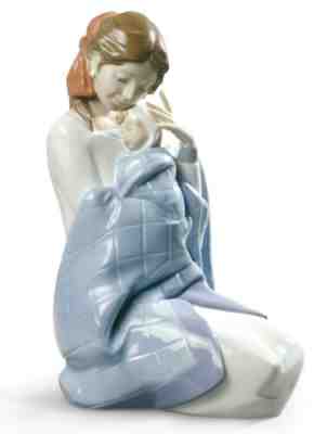 lladro mother holding baby